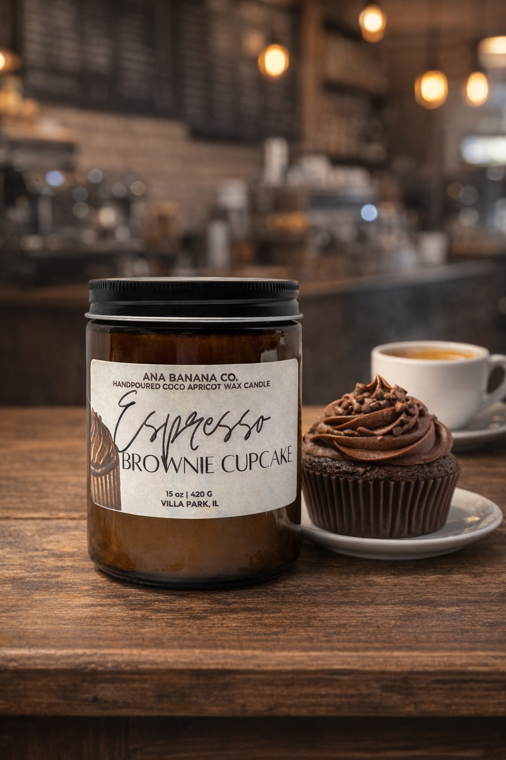 Espresso Brownie Cupcake Candle