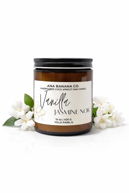 Vanilla Jasmine Noir Candle