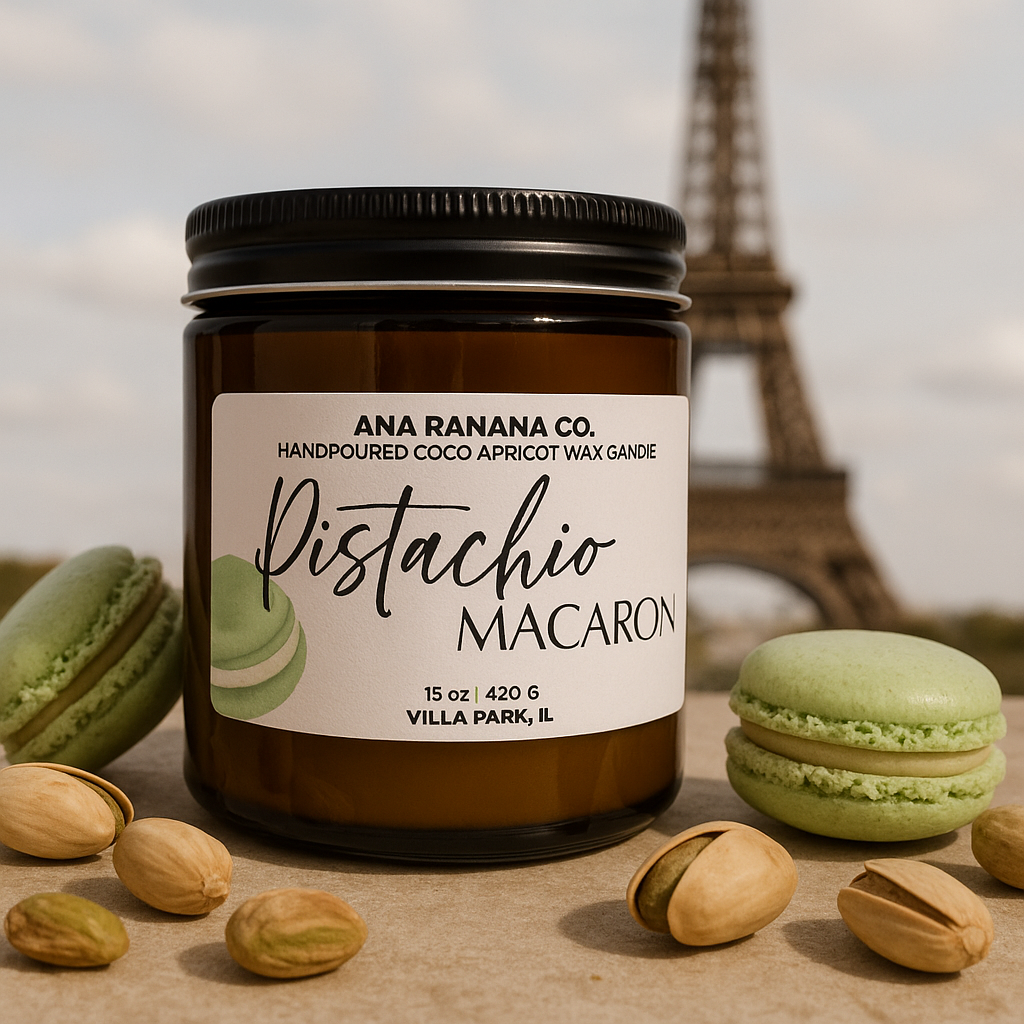 Pistachio Macaron Candle