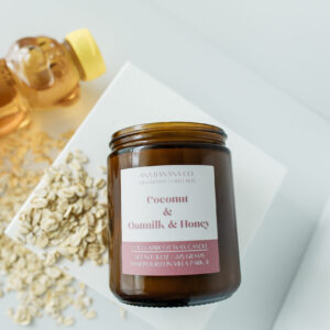 Coconut and Oatmilk and Honey 8 oz Candle l The Everyday Collection