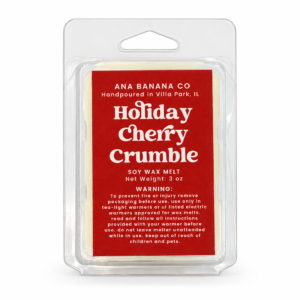 Holiday Cherry Crumble 3 oz Soy Wax Melt l Holiday 2026 Collection