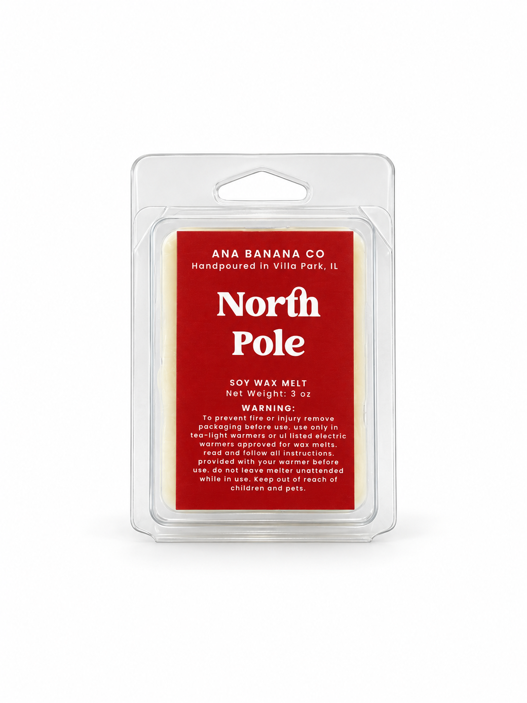 North Pole 3 oz Soy Wax Melt l Holiday 2026 Collection