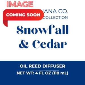 Snowfall and Cedar 4 oz Reed Diffuser l The Winter Collection