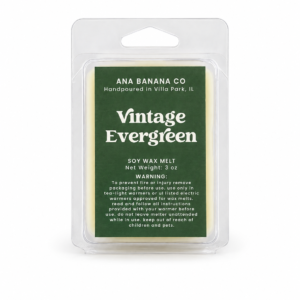 Vintage Evergreen 3 oz Soy Wax Melt l Holiday 2026 Collection
