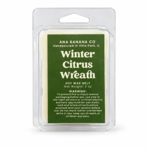 Winter Citrus Wreath 3 oz Soy Wax Melt l Holiday 2026 Collection