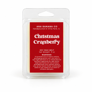 Christmas Cranberry 3 oz Soy Wax Melt l Holiday 2026 Collection