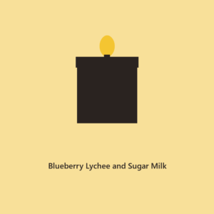 Blueberry Lychee and Sugar Milk