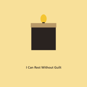 I Can Rest Without Guilt 8 oz Affirmation Candle l The Affirmation Collection