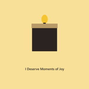 I Deserve Moments of Joy 8 oz Affirmation Candle l The Affirmation Collection